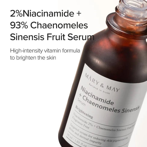Mary & May suero de niacinamida + Chaenomeles Sinensis