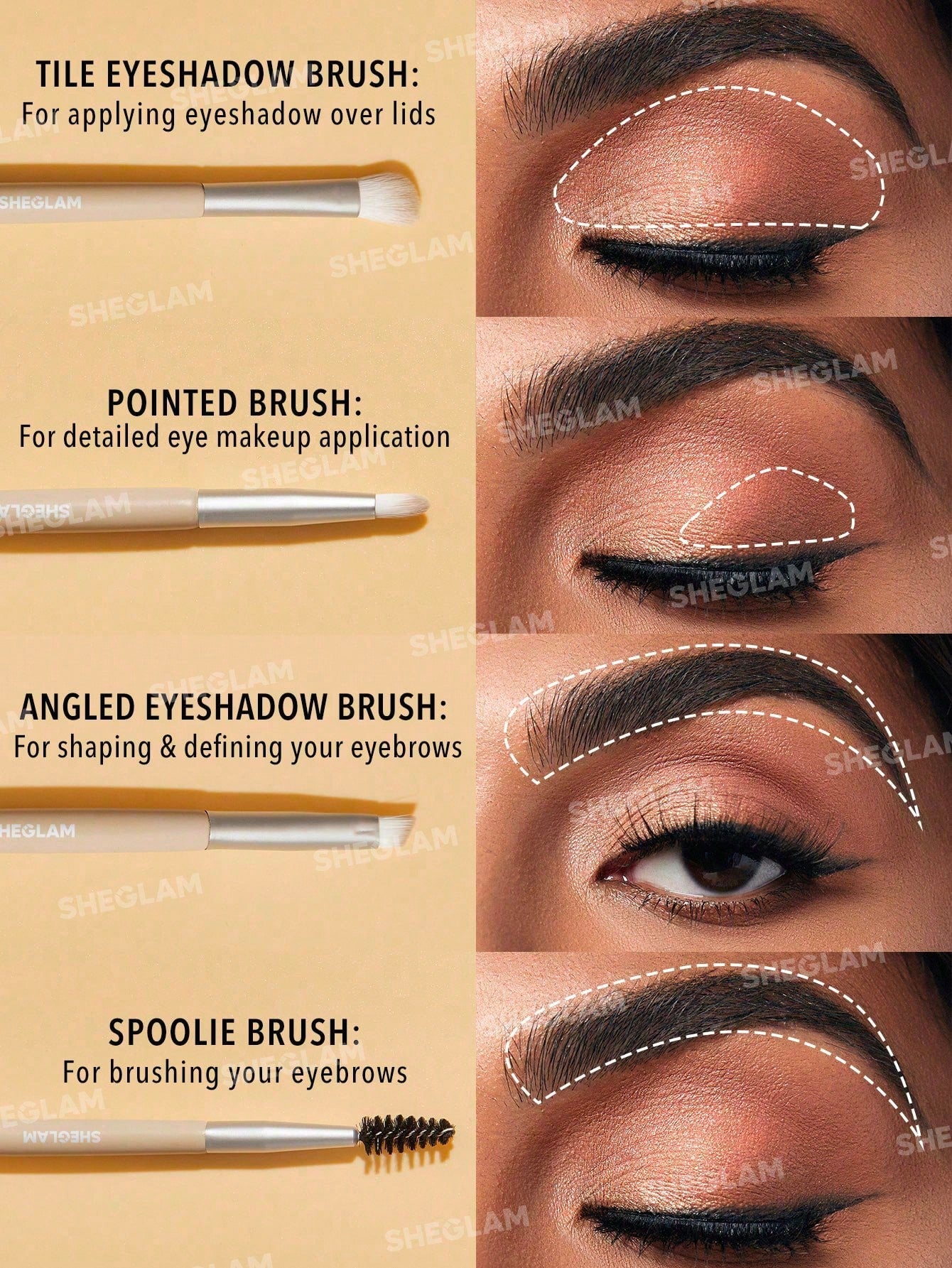 Sheglam set brochas ojos