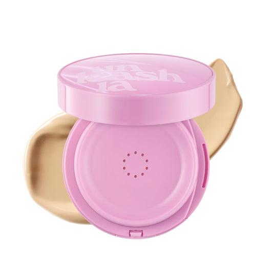 Unleashia pink glass base cushion