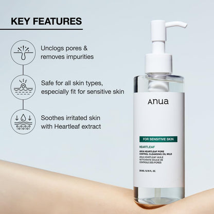 Anua aceite limpiador de hoja de corazón suave