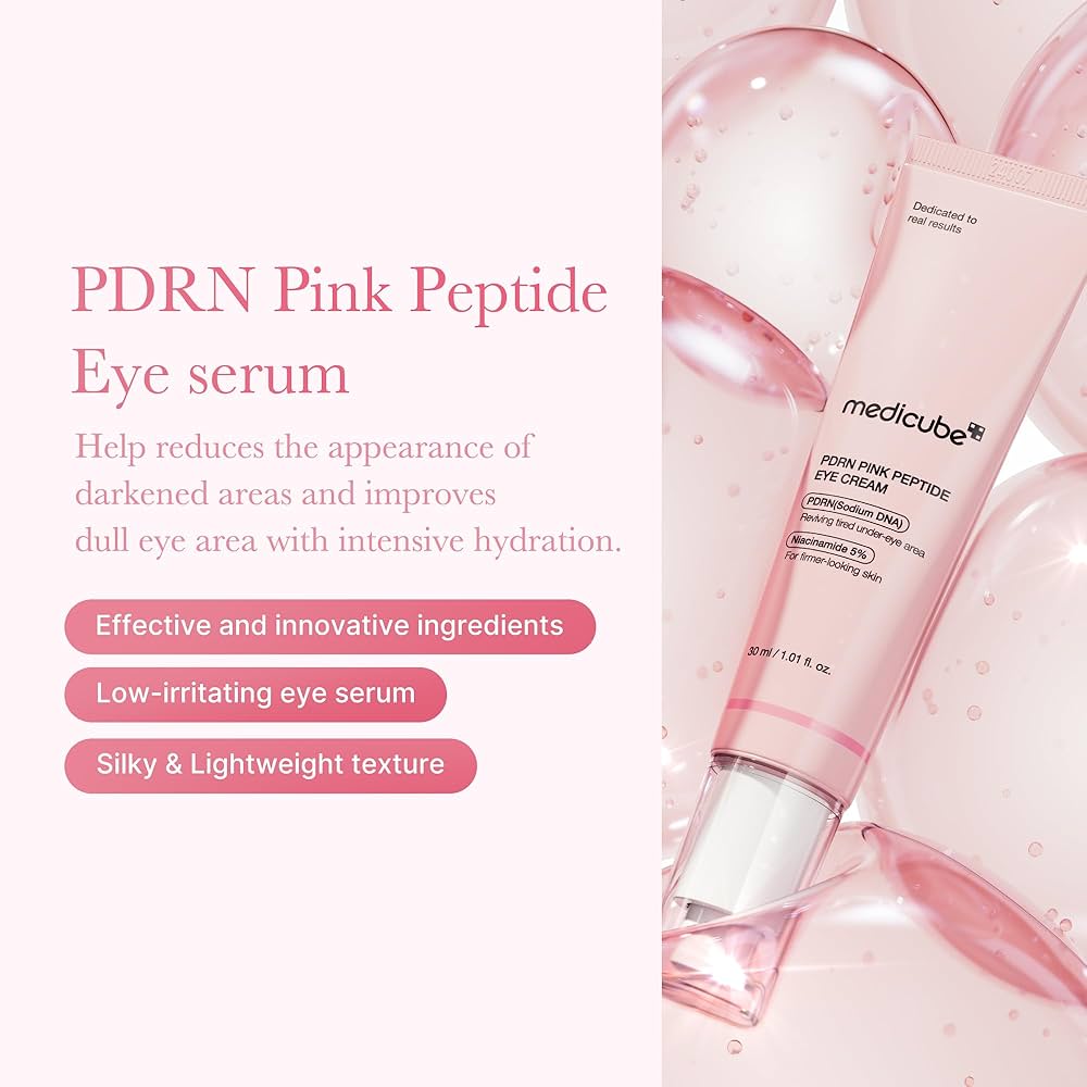 Medicube crema de ojo PDRN rosado