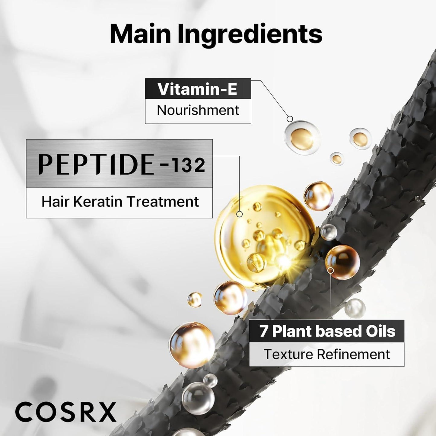 Cosrx aceite de cabello con péptidos