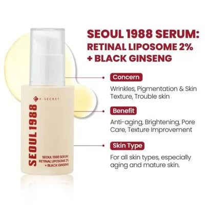 KSECRET SEOUL 1988 retinal 2% suero