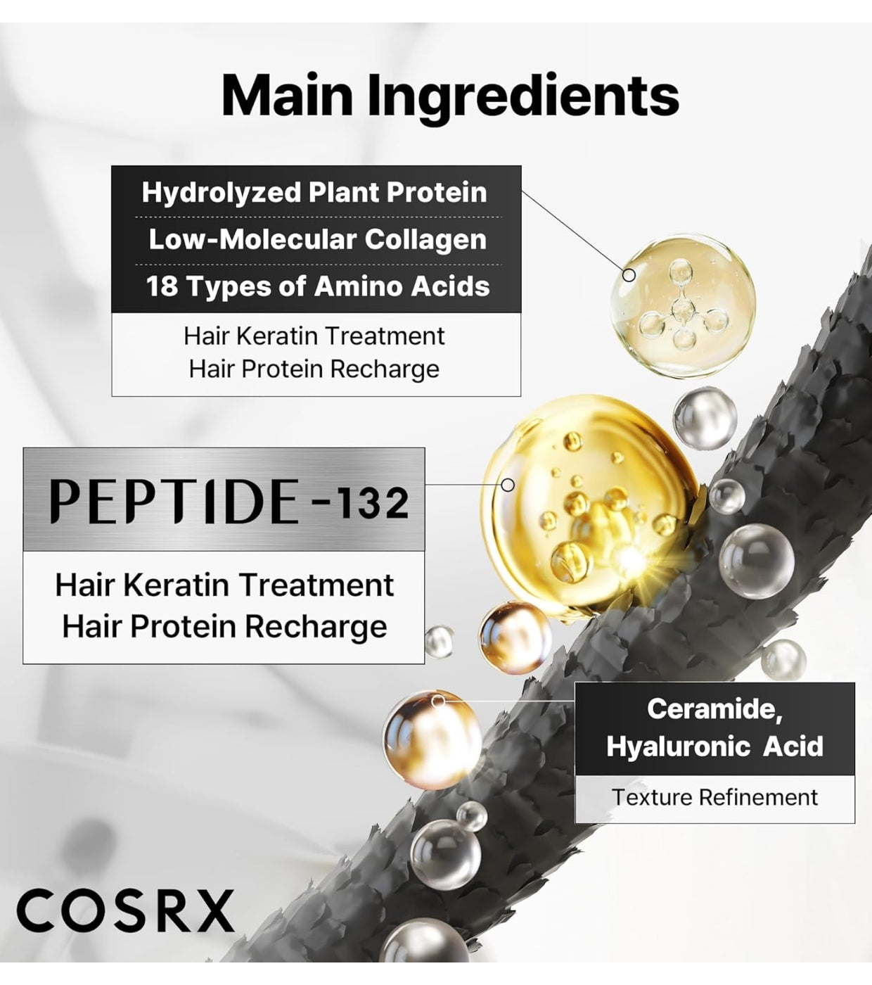 Cosrx tratamiento de cabello con péptidos