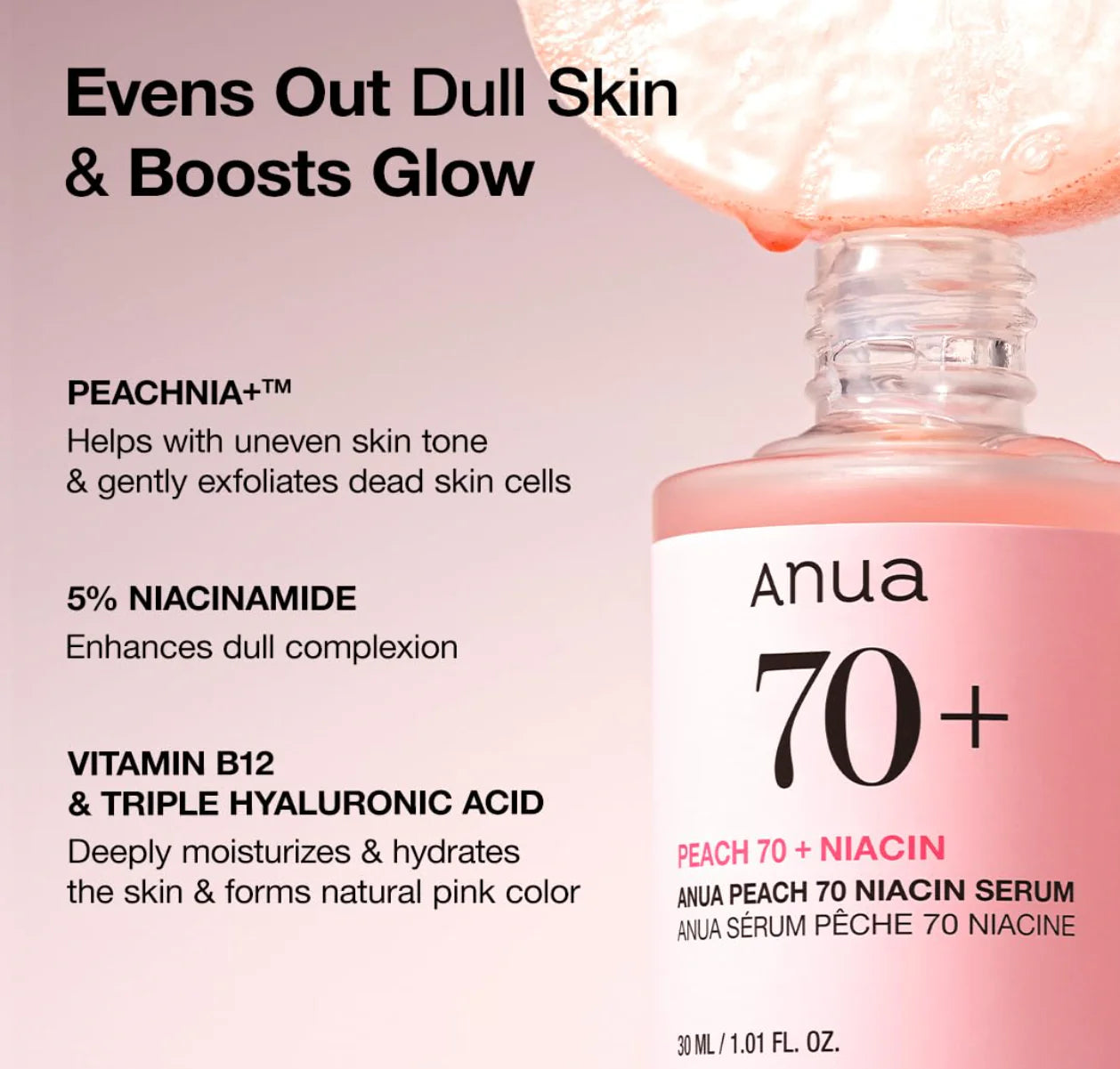Anua suero de durazno